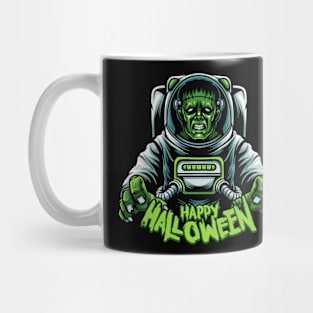 Halloween Frankenstein Space Astronaut Themed Design Mug